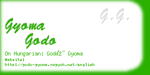 gyoma godo business card